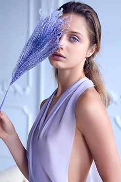 'Lavender Kiss' with Clarice via Superbe Models