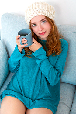 'Cozy Coy' with Rinna Ly via Met-Art