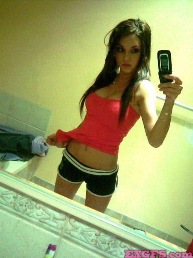 'Sexy Amateur Chicks Mirror Shoots' with  via Ex GFs - Pic #9