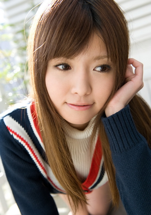 'Sexy and cute Japanese av idol Miho Inamura undresses her sexy school uniform for SexAsian18' with Miho Inamura via All Gravure - Pic #1