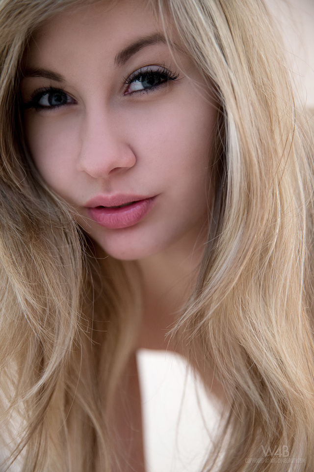 'Young Blonde Cutie Holy in Shorts on her Nice Long Legs for Watch4Beauty' with Holy via Watch4Beauty - Pic #12