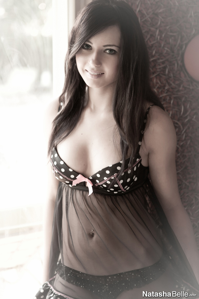 'Natasha Belle in Polka Dotted Babydoll' with Natasha Belle via Natasha Belle - Pic #1