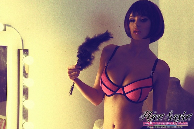 'Rhian Sugden Backstage' with Rhian Sugden via thisisglamour.com - Pic #9