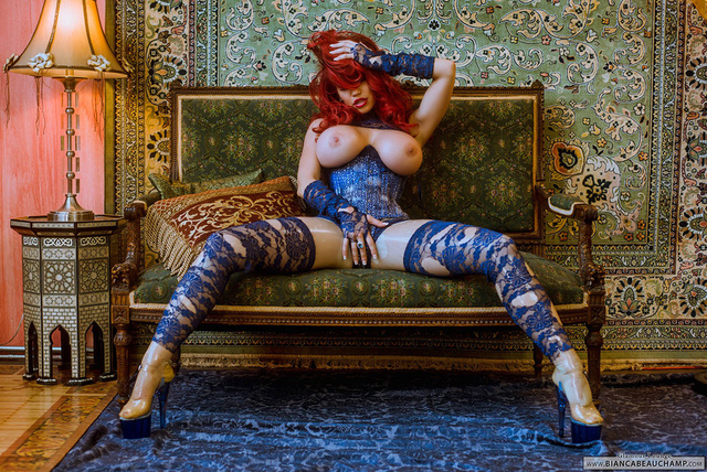 'Ripped Blue Lace' with Bianca Beauchamp via biancabeauchamp.com - Pic #14