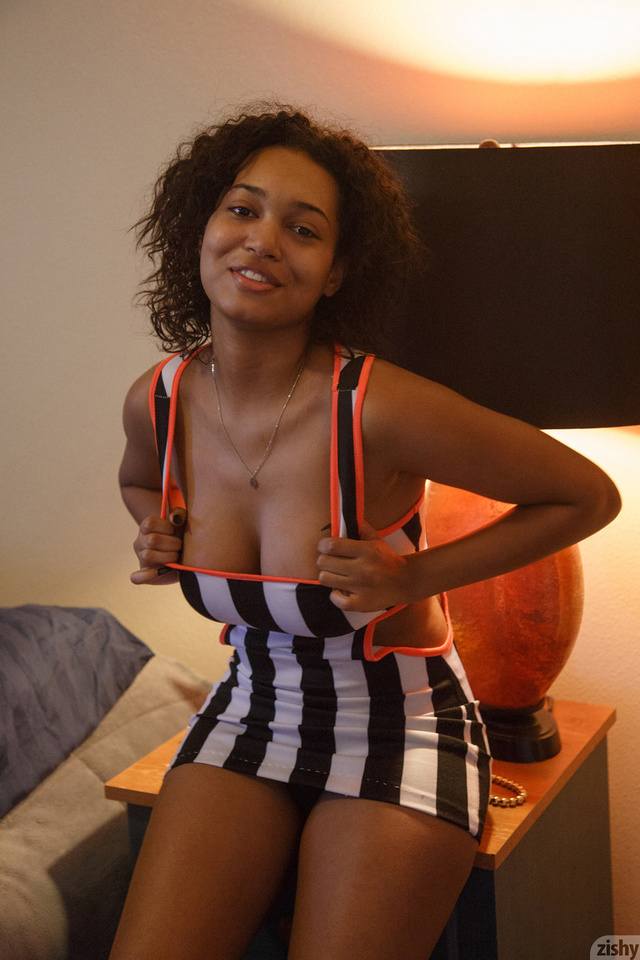 'Tight Striped Dress' with Noelle Monique via Zishy - Pic #6