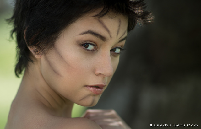 'Nude In The Woods' with Eden Aria via baremaidens.com - Pic #6